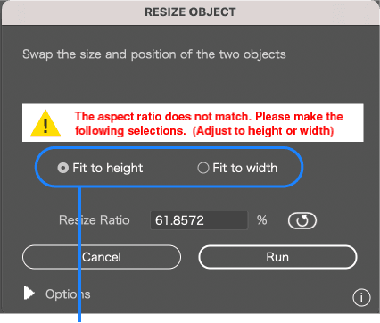 * Choose whether to match by height or width
