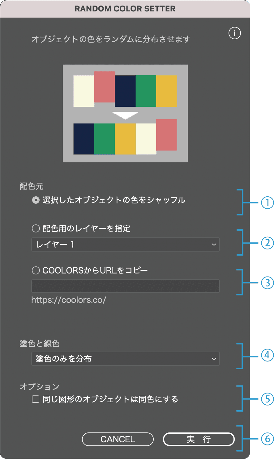 パレットの説明