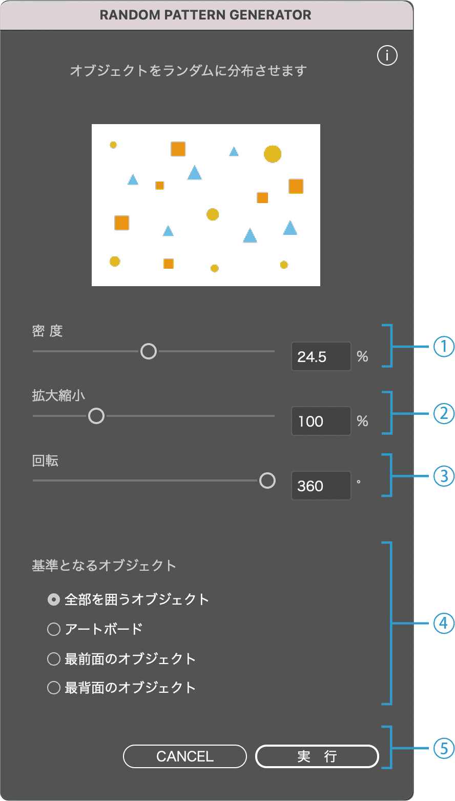 パレットの説明